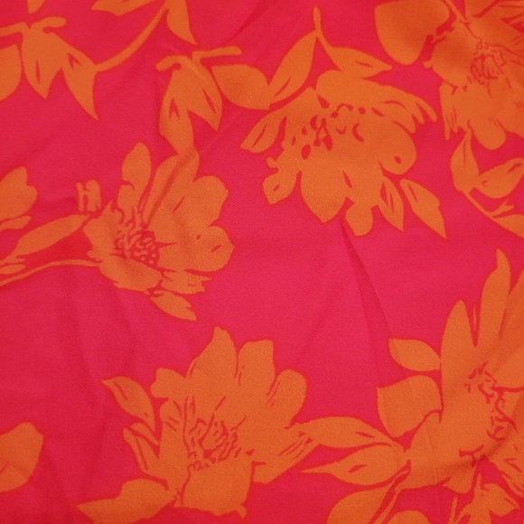 Cross Halter Maxi Dress Pink Orange Floral Summer Open Back Size S M L - Picture 7 of 7